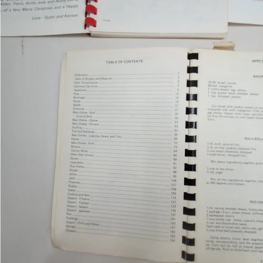 Vintage Hawaiian Spiral Bound Recipe Cookbooks Set of 3‎